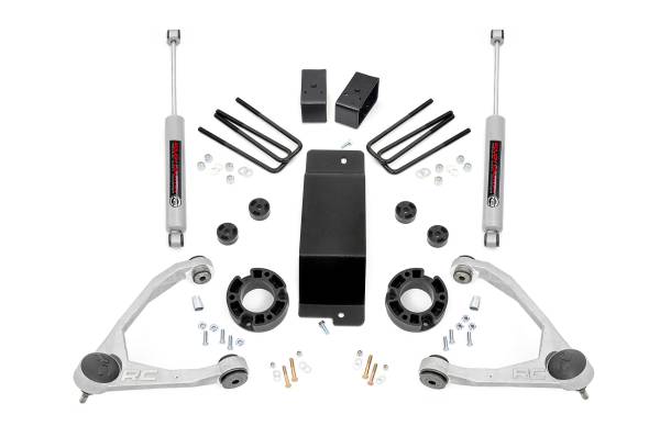 Rough Country - Rough Country - 3.5 Inch Lift Kit - Alum/Cast Steel - Chevy/GMC 1500 (07-16) | 19431A - Image 1