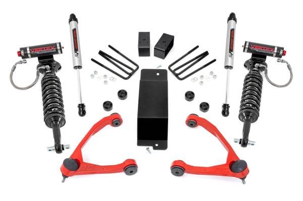 Rough Country - Rough Country - 3.5 Inch Lift Kit - Forged UCA - Vertex/V2 - Chevy/GMC 1500 (07-16) | 19457RED - Image 1
