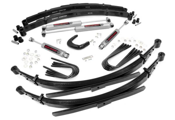 Rough Country - Rough Country - 4 Inch Lift Kit - 52 Inch Rear Springs - Chevy/GMC C10/K10 Truck & SUV/K5 Blazer (73-76) | 19530 - Image 1