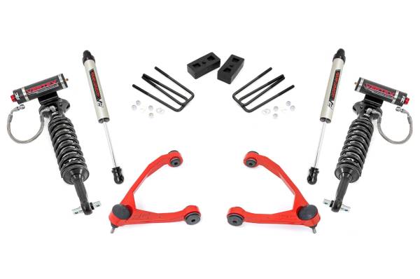 Rough Country - Rough Country - 3.5 in. Lift Kit - Forged UCA - Cast Steel - Vertex/V2 - Chevy/GMC 1500 (07-13) | 19857RED - Image 1