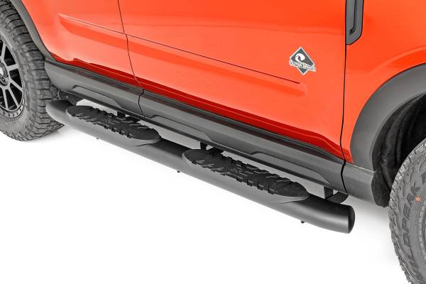 Rough Country - Rough Country - Oval Nerf Steps - Black - Ford Bronco Sport 4WD (2021-2025) | 21006 - Image 1