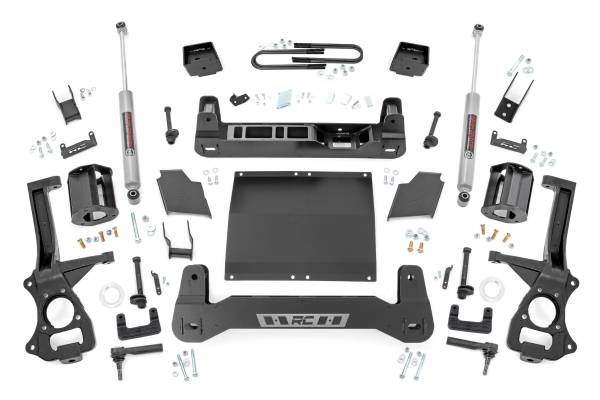 Rough Country - Rough Country - 6 Inch Lift Kit - Mono Leaf Rear - Diesel - Chevy Silverado 1500 4WD (22-24) | 21630D - Image 1