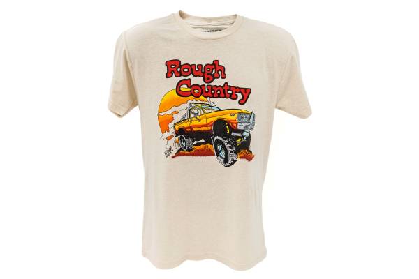 Rough Country - Rough Country - Rough Country T-Shirt - Throwback - Cream - LG | 84091LG - Image 1
