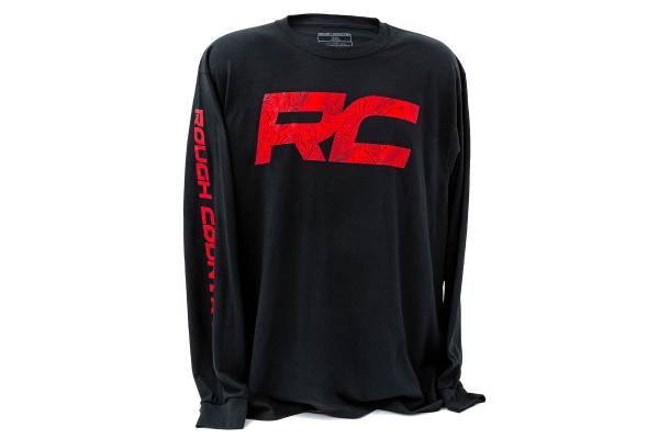 Rough Country - Rough Country - Rough Country Long Sleeve - RC Tread Sleeve - Black-3XL | 840993XL - Image 1