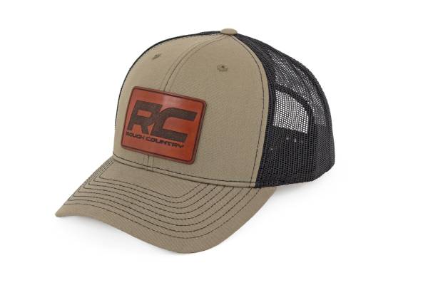 Rough Country - Rough Country - Rough Country Hat - Black Mesh - Rough Country Patch - Brown/Leather - Richardson 112 | 84119 - Image 1