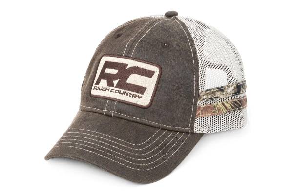 Rough Country - Rough Country - Rough Country Hat - Mesh - Rough Country Patch - Brown/Camo | 84121 - Image 1