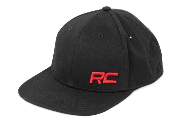 Rough Country - Rough Country - Rough Country Hat - Flat Bill - Red Logo - Black | 84123 - Image 1