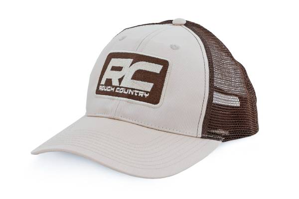 Rough Country - Rough Country - Rough Country Hat - Brown Mesh - Rough Country Patch - Khaki -MC6901 | 84129 - Image 1