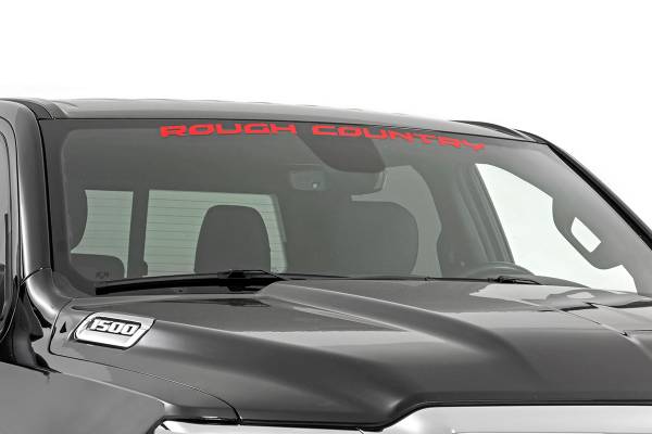 Rough Country - Rough Country - Rough Country Decal - 3.6 Inch x 35 Inch - Red | 84166RD - Image 1