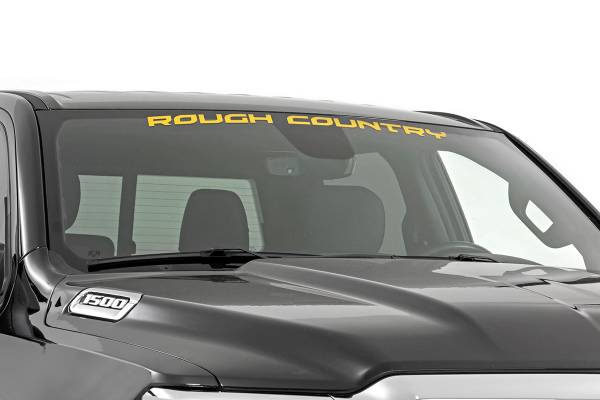 Rough Country - Rough Country - Rough Country Decal - 3.6 Inch x 35 Inch - Yellow | 84166YL - Image 1