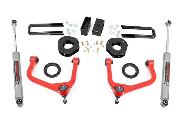 Rough Country - Rough Country - 3.5 Inch Lift Kit - GMC Sierra 1500 2WD/4WD (2019-2025 & Classic) | 22630RED - Image 1