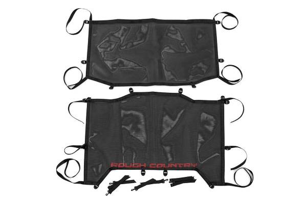 Rough Country - Rough Country - Mesh Bikini Top Plus - Black - Jeep Wrangler JL (21-23)/Wrangler Unlimited (18-23) | 85120 - Image 1