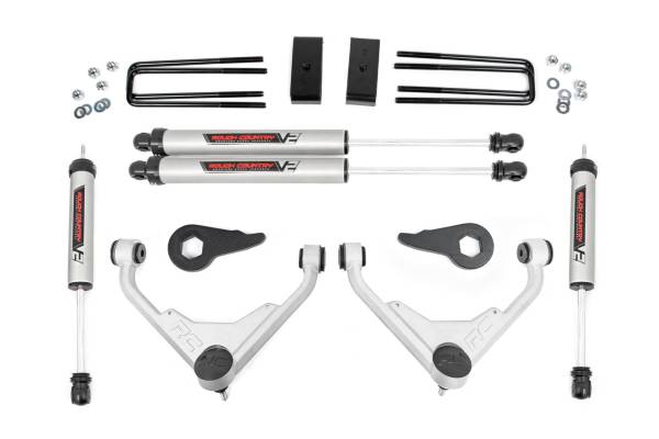 Rough Country - 3 Inch Lift Kit - FT Code - V2 - Chevy/GMC Sierra/Silverado 2500 HD Suburban/Yukon XL 2500 (01-10) | 859670 - Image 1