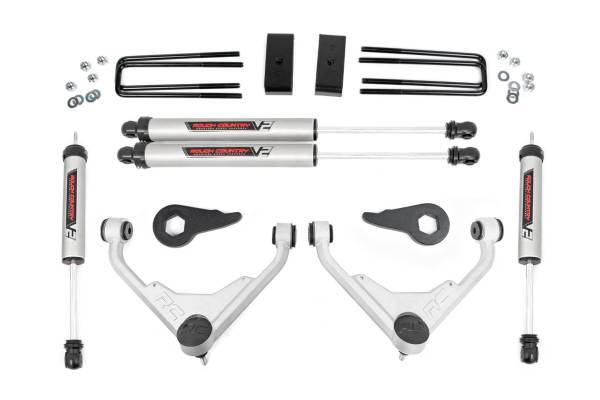 Rough Country - 3 Inch Lift Kit - V2 - FK/FF - Chevy/GMC Sierra/Silverado 2500 HD Suburban/Yukon XL 2500 (01-10) | 859870 - Image 1
