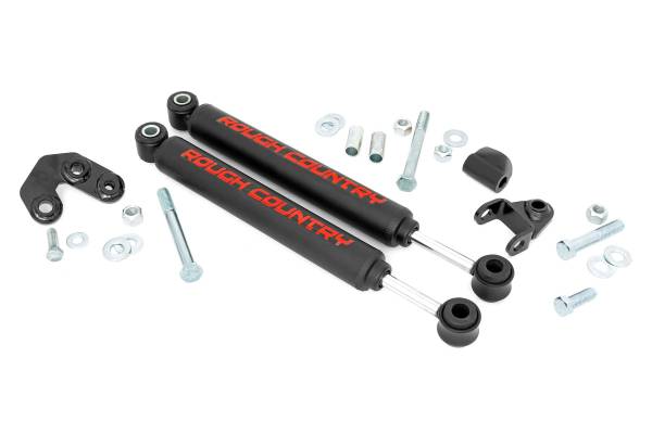 Rough Country - Rough Country - Dual Steering Stabilizer - 2.5-6.5 Inch Lift - Jeep Comanche MJ/Wrangler TJ/Wrangler Unlimited | 87308 - Image 1