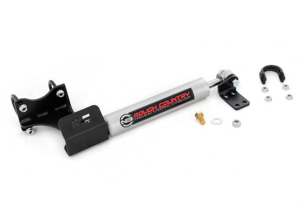 Rough Country - Rough Country - N3 Steering Stabilizer - Axle Bracket - 2-8 Inch Lift - Jeep Wrangler JK (07-18) | 8731930 - Image 1
