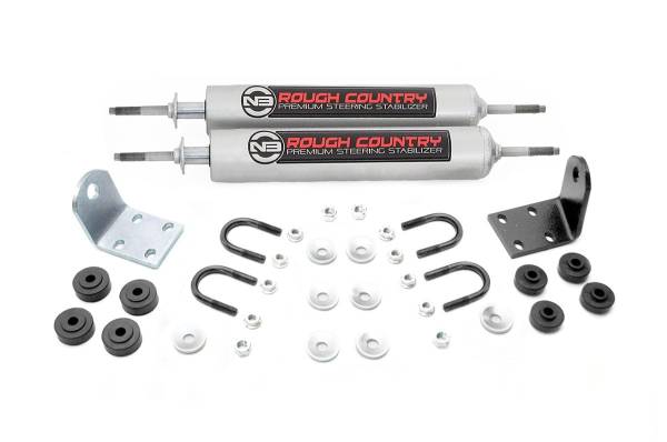 Rough Country - Rough Country - N3 Steering Stabilizer - Dual - Ford Bronco/F-100/F-150 4WD (1977-1979) | 8733630 - Image 1