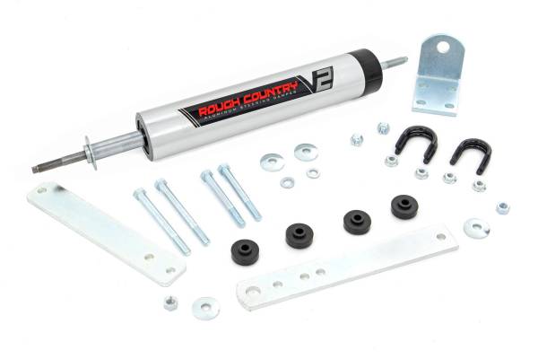 Rough Country - Rough Country - V2 Steering Stabilizer - Ford Bronco/F-150/F-250 (1980-1998) | 8734270 - Image 1