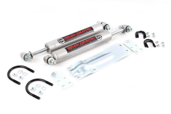 Rough Country - Rough Country - N3 Steering Stabilizer - Dual - Chevy/GMC K10 Truck & SUV/K5 Blazer (69-91) | 8735630 - Image 1