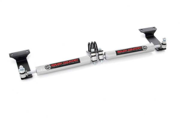 Rough Country - Rough Country - N3 Steering Stabilizer - Dual - 2-8 Inch Lift - Ford Excursion (00-05)/Super Duty (99-04) | 8749030 - Image 1