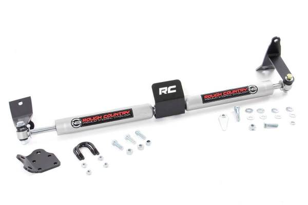 Rough Country - N3 Steering Stabilizer - Dual - 2-8 Inch Lift - Ram 2500 (10-13)/3500 (10-12) | 8749530 - Image 1