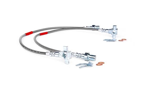 Rough Country - Rough Country - Brake Lines - Front - 4-6 Inch - Chevy/GMC C10/K10 Truck & SUV/K5 Blazer (71-78) | 89340S - Image 1