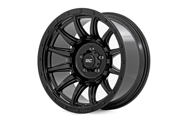 Rough Country - Rough Country - Rough Country 90 Series Wheel/One-Piece/Gloss Black/20x10/8x170/-19mm | 90201811B - Image 1