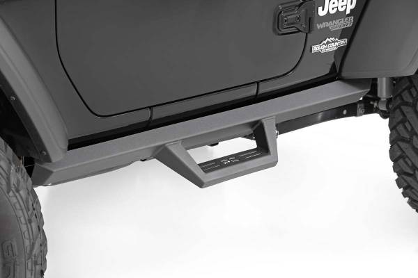 Rough Country - Rough Country - Contoured Drop Steps - 2 Door - Jeep Wrangler JL 4WD (2018-2025) | 90761 - Image 1