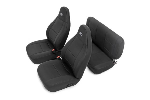 Rough Country - Rough Country - Seat Covers - Front and Rear - Jeep Wrangler TJ (03-06)/Wrangler Unlimited (04-06) | 91001 - Image 1