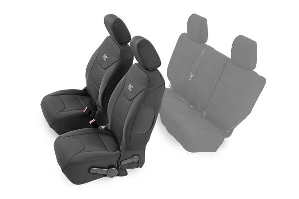 Rough Country - Rough Country - Seat Covers - Front - Jeep Wrangler Unlimited 4WD (2013-2018) | 91004F - Image 1