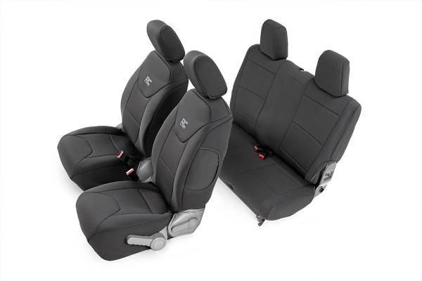 Rough Country - Rough Country - Seat Covers - Front and Rear - Jeep Wrangler JK 4WD (2007-2010) | 91005 - Image 1