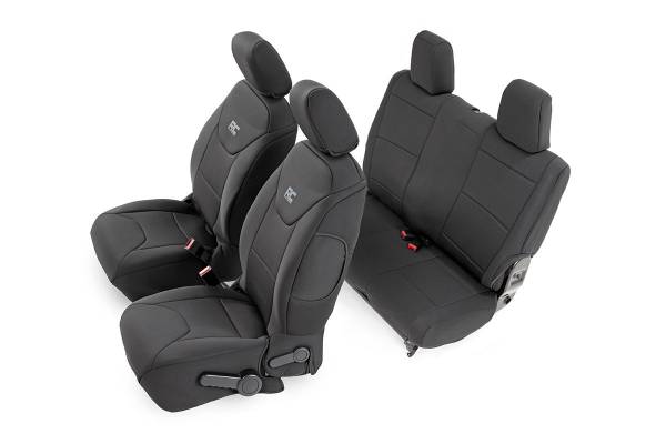 Rough Country - Rough Country - Seat Covers - Front and Rear - 2-Door - Jeep Wrangler JK 4WD (2013-2018) | 91007 - Image 1