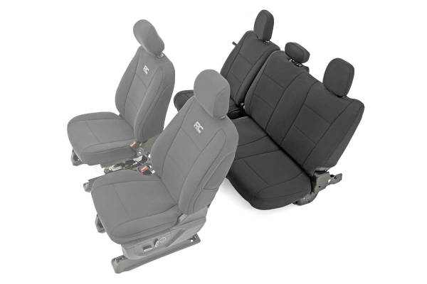 Rough Country - Rough Country - Seat Covers - Rear Bench Seat - Ford F-150/Lightning/F-250/F-350 (2015-2025) | 91017 - Image 1