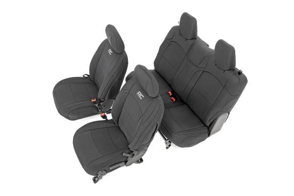 Rough Country - Rough Country - Seat Covers - Front and Rear - Jeep Wrangler JL 4WD (2018-2025) | 91020 - Image 1