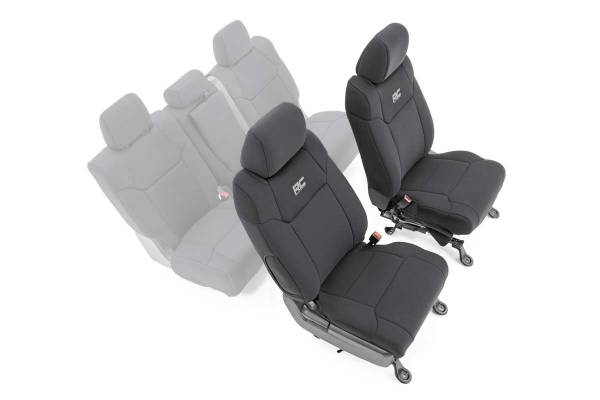 Rough Country - Seat Covers - Front W/ Console Cover - Toyota Tundra 2WD/4WD (2014-2021) | 91026A - Image 1