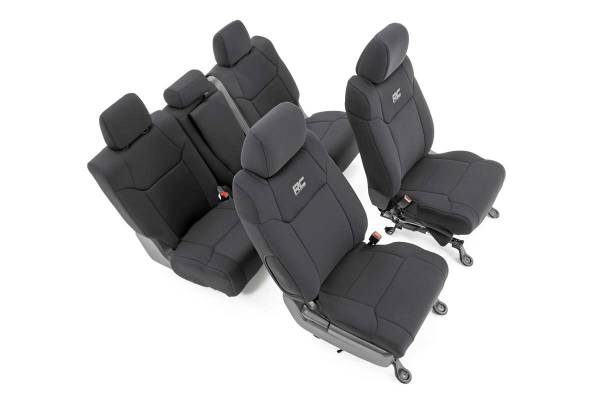 Rough Country - Rough Country - Seat Covers - FR w/ Console Cover and Rear - Toyota Tundra 2WD/4WD (14-21) | 91027A - Image 1