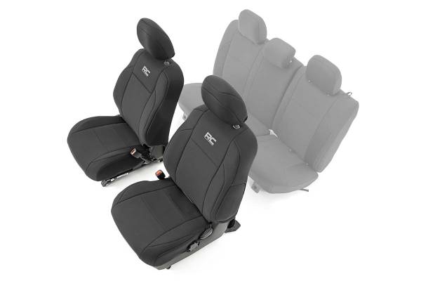 Rough Country - Rough Country - Seat Covers - Front - Double Cab - Toyota Tacoma 2WD/4WD (2016-2023) | 91030 - Image 1