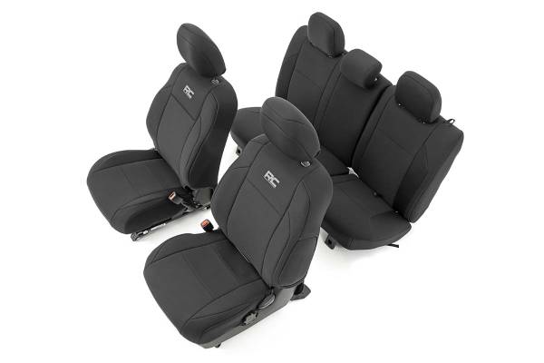 Rough Country - Rough Country - Seat Covers - FR & RR - Double Cab - Toyota Tacoma 2WD/4WD (2016-2023) | 91031 - Image 1