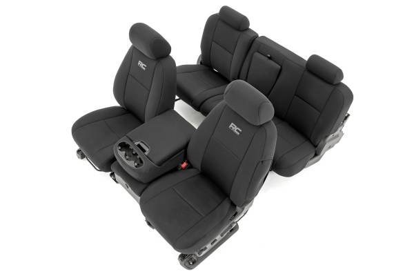 Rough Country - Rough Country - Seat Covers - FR 40/40/20 & RR Full Bench - Chevy/GMC 1500/2500HD (07-13) | 91033 - Image 1