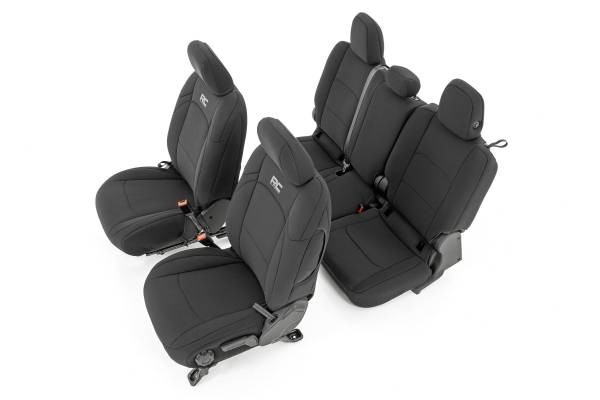 Rough Country - Seat Covers - Front and RR w/ Cup Holder - Jeep Gladiator JT 4WD (2020-2025) | 91038 - Image 1