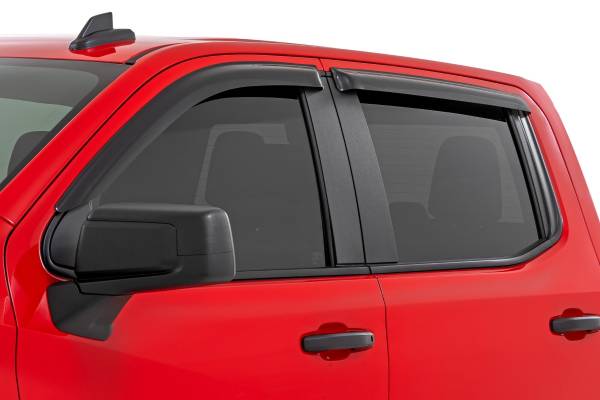 Rough Country - Rough Country - Side Window Deflectors - Tape On Rain Guard - Chevy/GMC 1500/2500HD/3500HD (19-25 & Classic) | 911924 - Image 1