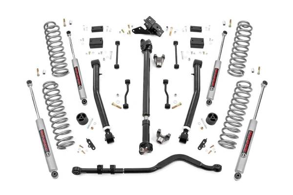 Rough Country - Rough Country - 3.5 Inch Lift Kit - Adj Lower - FR D/S - Jeep Wrangler Unlimited 4WD (24-25) | 91530 - Image 1