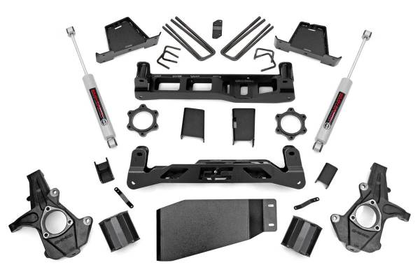 Rough Country - Rough Country - 6 Inch Lift Kit - Chevy Silverado & GMC Sierra 1500 4WD (2007-2013) | 23630 - Image 1