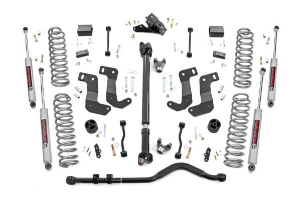 Rough Country - Rough Country - 3.5 Inch lift Kit - C/A Drop - FR D/S - Jeep Wrangler Unlimited 4WD (24-25) | 91930 - Image 1