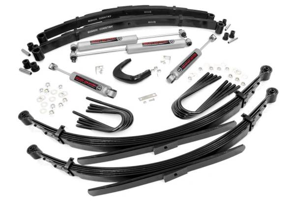 Rough Country - Rough Country - 4 Inch Lift Kit - 52 Inch RR Springs - Chevy/GMC 3/4-Ton Suburban 4WD (88-91) | 250-88-9230 - Image 1
