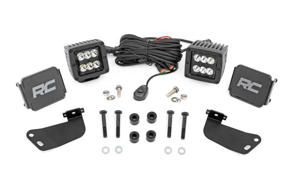 Rough Country - Rough Country - LED Light Kit - Front Mount - 2" Black Pair - Segway 570 F - 93217 - Image 1