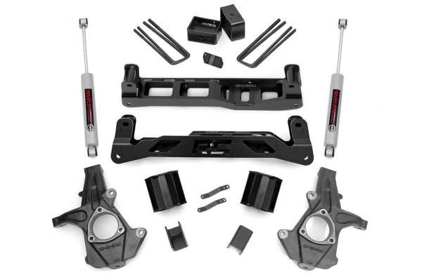 Rough Country - Rough Country - 5 Inch Lift Kit - Chevy Silverado & GMC Sierra 1500 2WD (2007-2013) | 26130 - Image 1