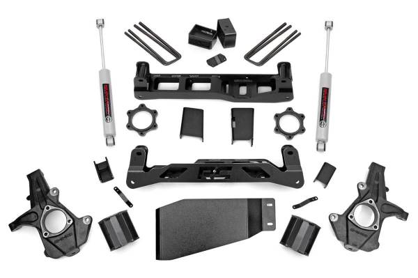 Rough Country - Rough Country - 5 Inch Lift Kit - Chevy Silverado & GMC Sierra 1500 4WD (2007-2013) | 26230 - Image 1