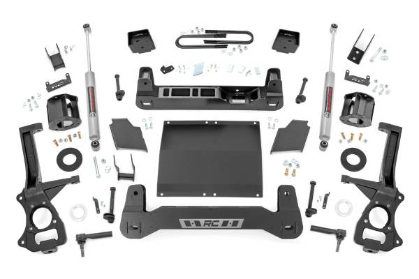 Rough Country - Rough Country - 6 Inch Lift Kit - Mono Leaf Rear - Diesel - GMC Sierra 1500 2WD/4WD (2025) | 26631D_A - Image 1