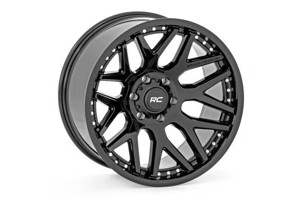 Rough Country - Rough Country 95 Series Wheel/One-Piece/Gloss Black/22x10/6x5.5/-25mm | 95221012 - Image 1